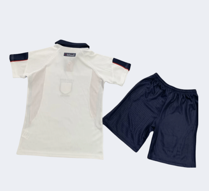 England 1998 Retro Home Kids Kits - 图片 2