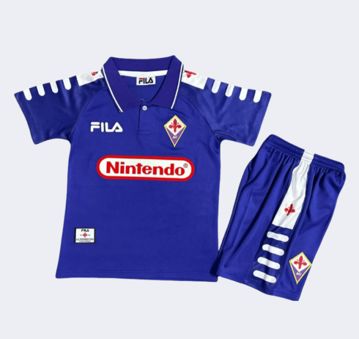 Fiorentina Retro Kits 1998/1999 Home Kids Kits