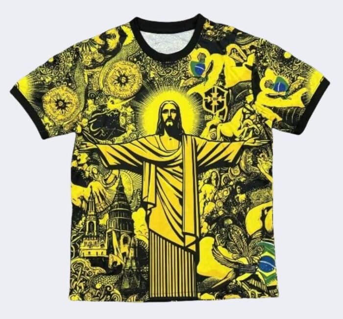2024 Brazil Jesus Jersey Yellow