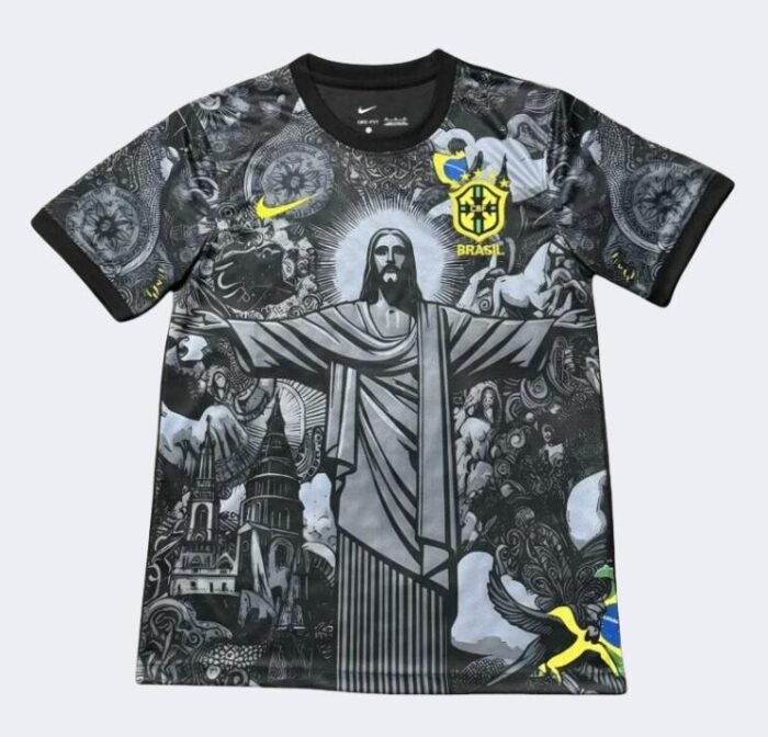 2024 Brazil Jesus Jersey Black