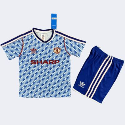 1990/92 Man United Away Kids Kits