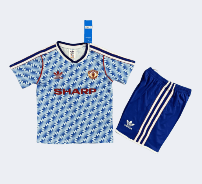 1990/92 Man United Away Kids Kits