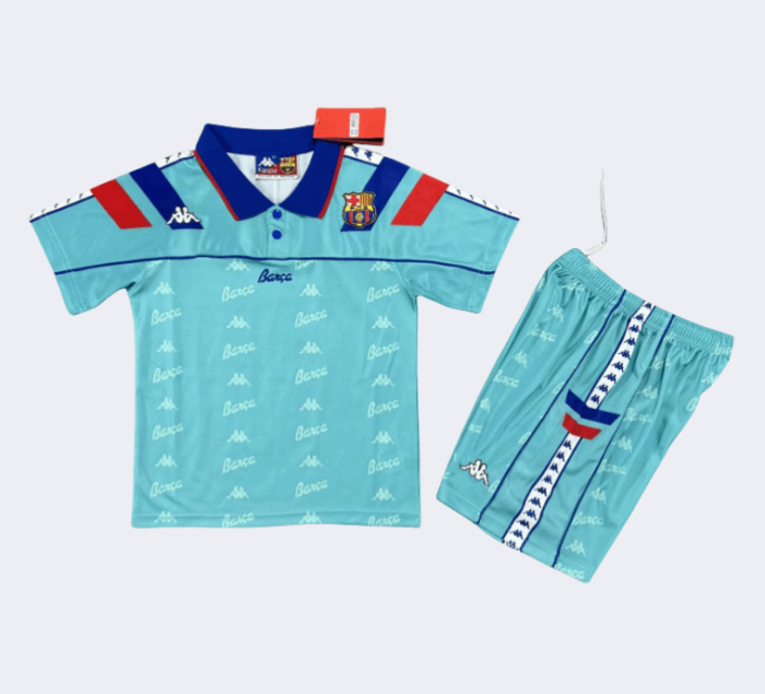 1992/95 Barcelona Away Kids Kits